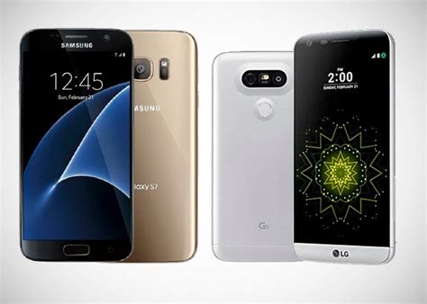 Samsung Galaxy S7 Vs Lg G5 Smartphone Specifications