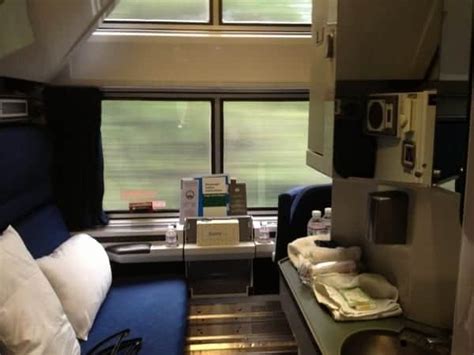 Travel by train with your family with the amtrak family bedroom, designed for two adults and two children, with toilets and showers nearby in same train car. Across America on Amtrak Chicago to Los Angeles