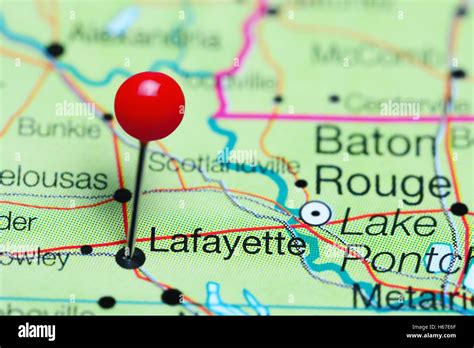 Map Of Lafayette Hi Res Stock Photography And Images Alamy