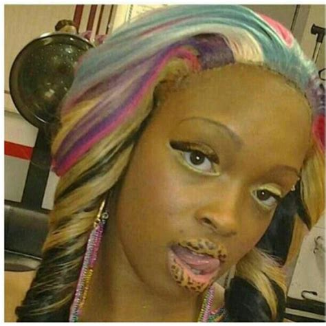 What The Heck Bad Makeup Hair Styles Ghetto Red Hot