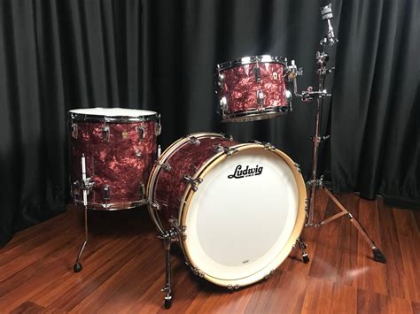 Ludwig Drums Sets Classic Maple Ltd Burgundy Pearl Fab 13 16 22 Kit