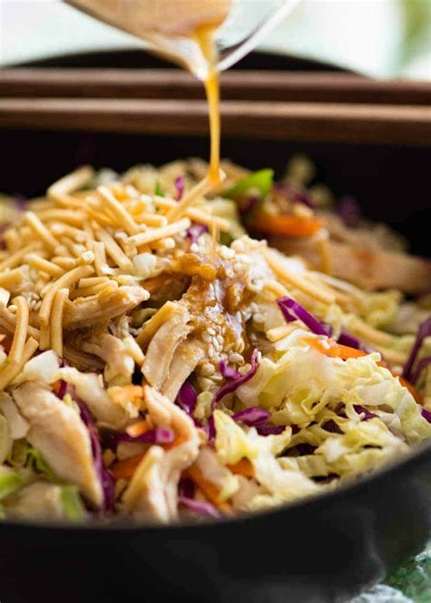 Made with crunchy napa cabbage, crispy ramen noodles and a delicious asian dressing this salad will become a weeknight staple and family favorite. Chinese Chicken Salad | RecipeTin Eats