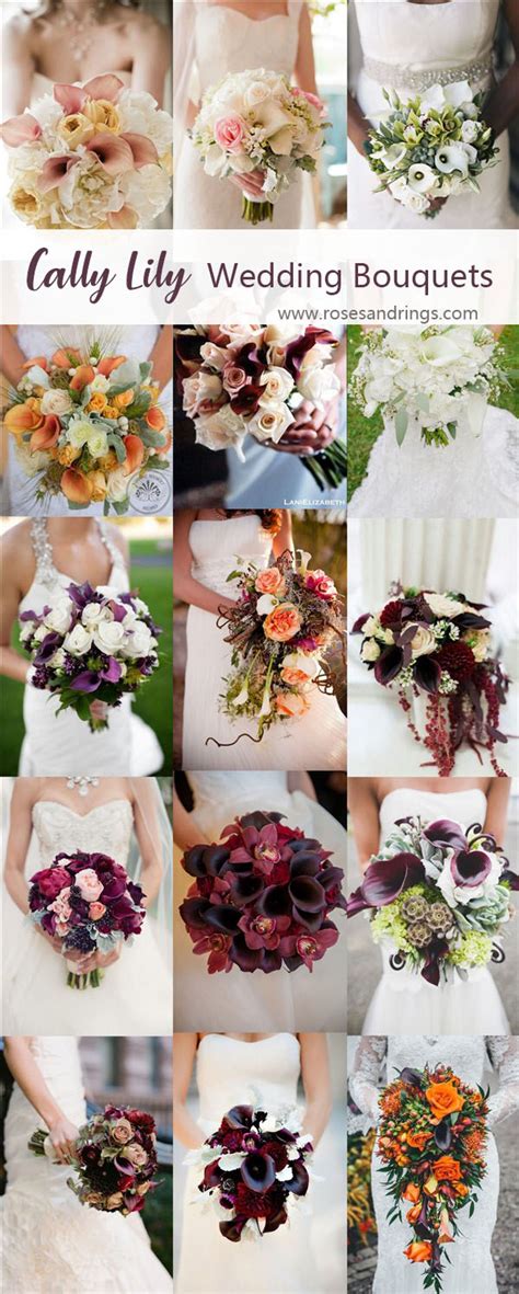 Calla Lilies Wedding Bouquets Roses Rings Weddings Fashion