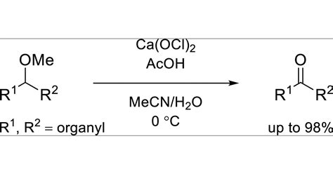 Oxidation Of Secondary Methyl Ethers To Ketones The Journal Of