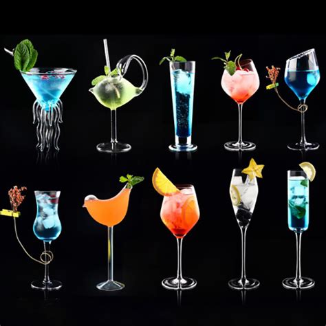 Various Styles Cocktail Martini Glass Wine Glasses Beer Juice Drink Cup Restaurant Wedding Bar