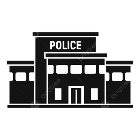 Ikon Gedung Kantor Polisi Kejahatan Keamanan Web Png Dan Vektor