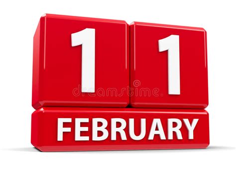 February 11th Day 11 Of Month Date Marked Save The Date On A Calendar