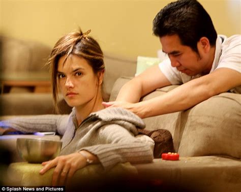 Alessandra Ambrosio Gets A Rub Down To Relieve The Stress Of Angel