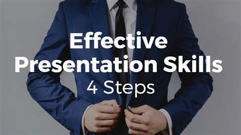 Effective Presentation Skills 4 Steps
