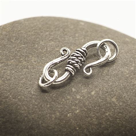 Jewellery Making S Hook Clasp In Sterling Silver Size Mm Tjs