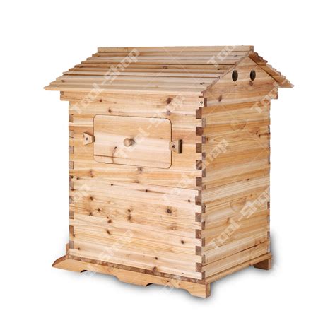 Wooden Beekeeping Bee Hive House Box With 7pcs Autoflow Honey Beehive