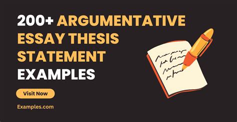 Argumentative Essay Thesis Statement 99 Examples Pdf Tips
