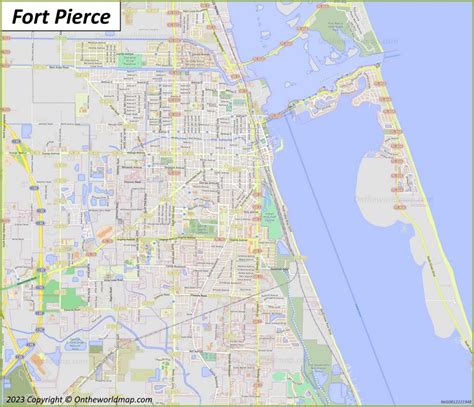 Fort Pierce Map Florida Us Detailed Maps Of Fort Pierce