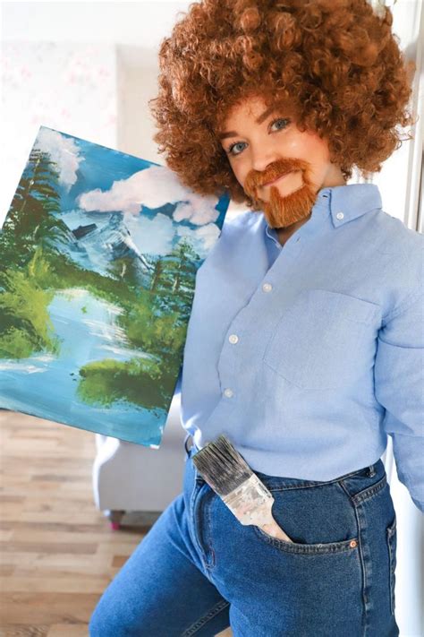 get creative this halloween with a diy bob ross costume