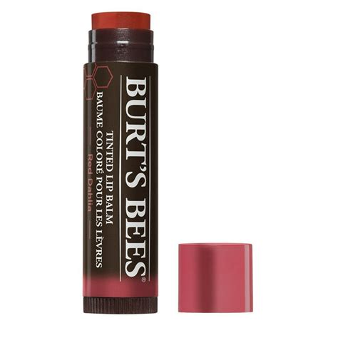 Burts Bees 100 Natural Moisturizing Tinted Lip Balm Red Dahlia 1