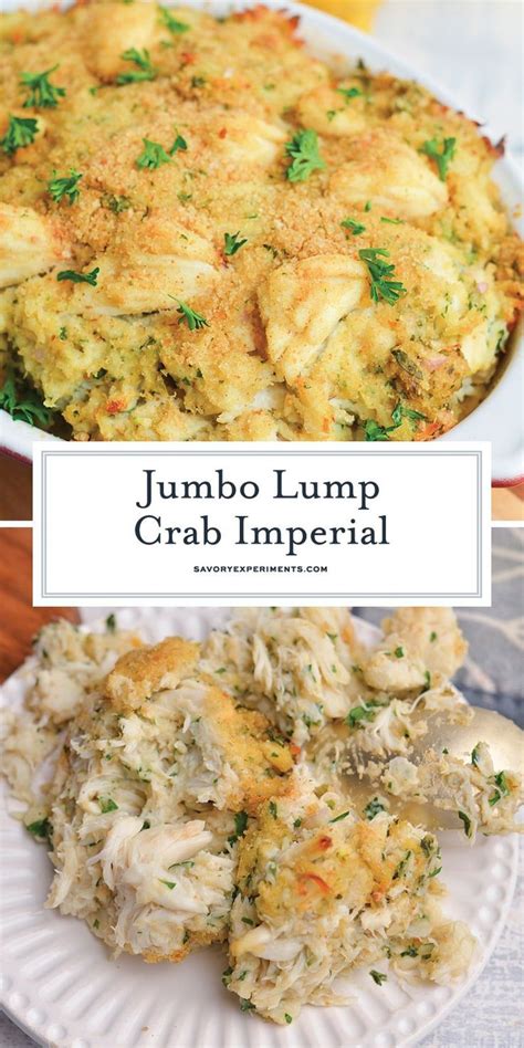 Some Food That Is On A Plate And In A Bowl With The Words Jumbo Lump