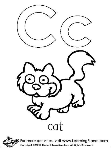 Coloring the alphabet is a good way to introduce the youngest learners to letters of the alphabet through an activity they like. Letter C Coloring Pages - GetColoringPages.com