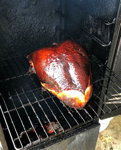 Check the temperature of your turkey after 3½ hours. Smoked Turkey Breast Recipe Using an Easy Brine to add ...