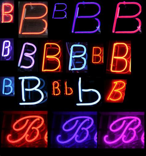 Neon Sign Series Featuring The Letter B By Michael Ledray