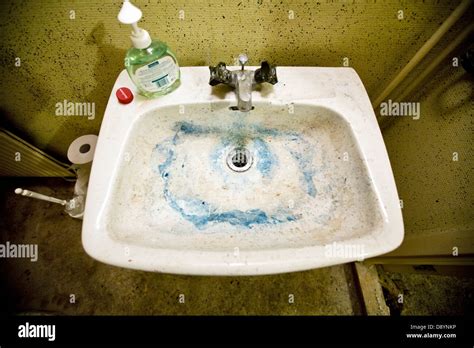 Dirty Bathroom Sink Stock Photo Alamy