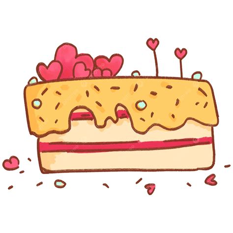 Kue Merah Muda Yang Lucu Vektor, Imut, Kue, Merah Jambu PNG dan Vektor