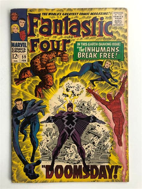 Fantastic Four 59 Dr Doom Inhumans And Silver Surfer Catawiki