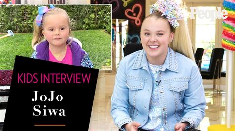 Kids Interview Jojo Siwa About Starting A Youtube Channel And Her