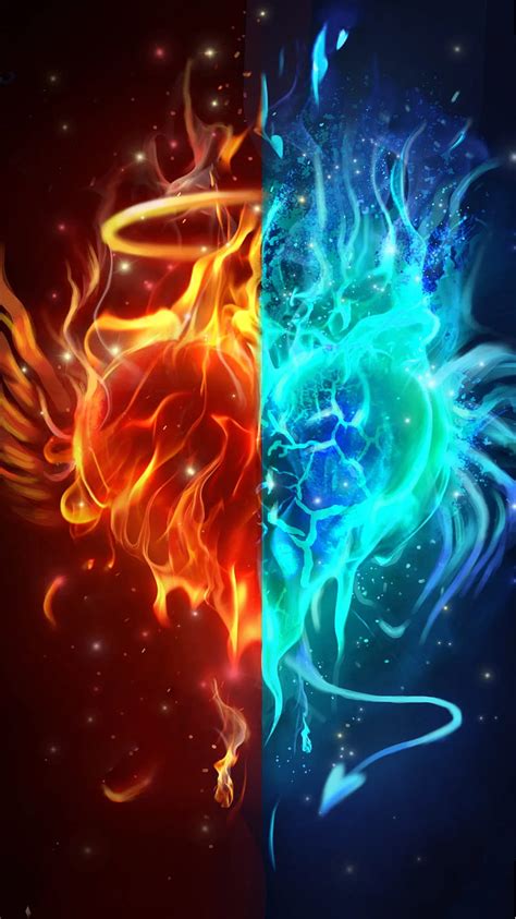 Top 38 Imagen Fire And Ice Background Vn