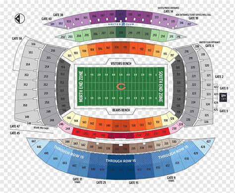 Bears Stadium Seating Chart Elcho Table