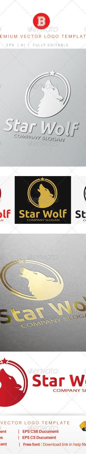 Star Wolf Logo Templates Graphicriver
