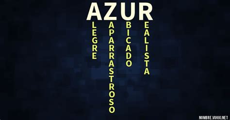Qué Significa Azur