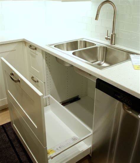 How ikea trash bin cabinets affect your kitchen design. Ikea Kitchen Sink Cabinet Drawers