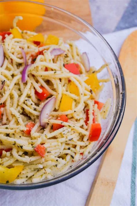 The hostess gave the maid a. Italian Spaghetti Pasta Salad • The Diary of a Real ...