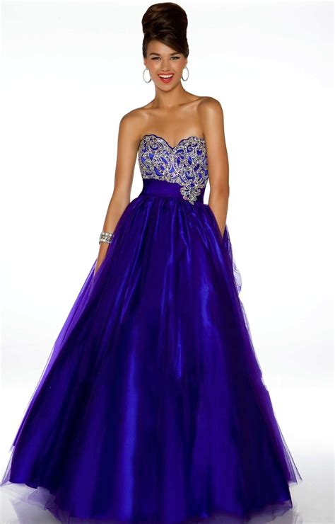 Wholesale 2015 New Ball Gown Prom Dresses Royal Blue