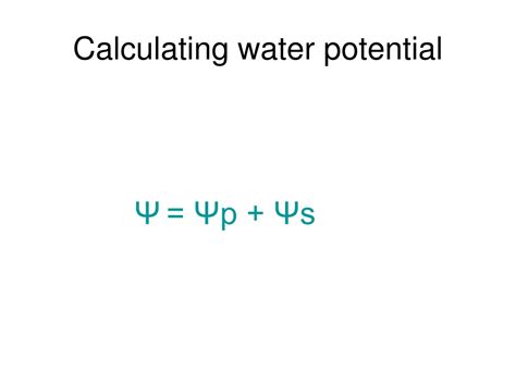Ppt Calculating Water Potential Powerpoint Presentation Free