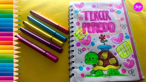 Cómo Marcar Cuadernos Ideas Hermosas Para Dibujar Tercer Periodo