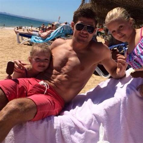 Steven gerrard in steven gerrad and his family are seen at. Stephen Gerrard puts World Cup misery behind him with a little help from his adorable daughters ...