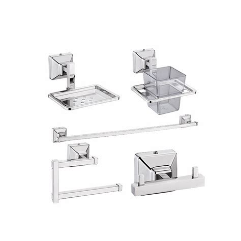 Keep your bathroom tidy with modern bathroom accessories. SS304 Bathroom Accessories Set online in India at The ...
