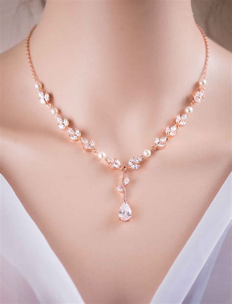Swarovski Pearl And Crystal Necklace Bridal Necklace Crystal Necklace