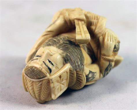 Netsuke, like the inro and ojime, evolved over time from being strictly utilitarian into objects of great artistic merit and an expression of extraordinary craftsmanship. 19th Century Japanese Netsuke Wise Man