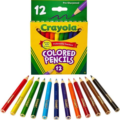 Crayola 12 Color Colored Pencils Cyo 684112