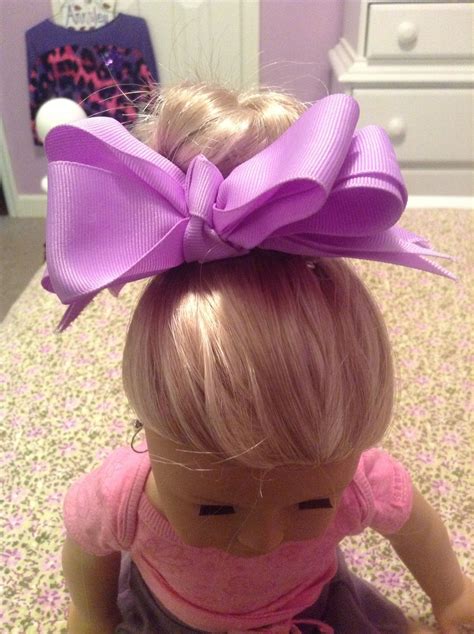 They use these books as tools to get ideas for hairstyles to practice on their dolls. American girl hairstyle that I did🎀 | American girl doll ...