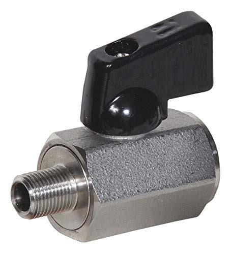 Cai Approved 316 Stainless Steel Fnpt X Mnpt Mini Ball Valve Wedge 1