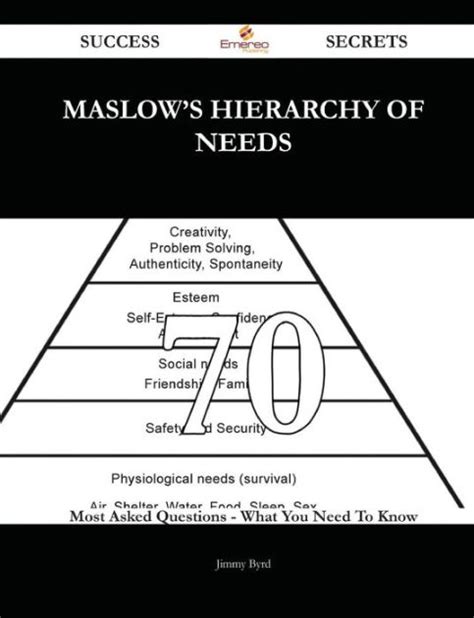 Maslows Hierarchy Of Needs 70 Success Secrets 70 Most Asked