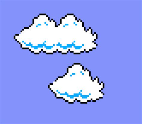 Super Mario Bros Cloud Sprites Pixel Art Maker Reverasite
