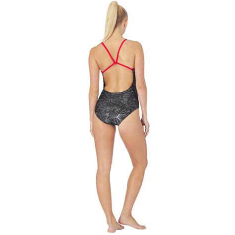 Maru Ariadne Ecotech Sparkle Swift Back Ladies Swimsuit Black Aqua Swim Supplies