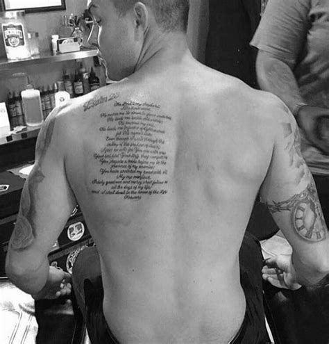 His work rate and willingness to embrace physical play is readily apparent. 40 Psalm 23 Tattoo Designs For Men - Bible Verse Ink Ideas