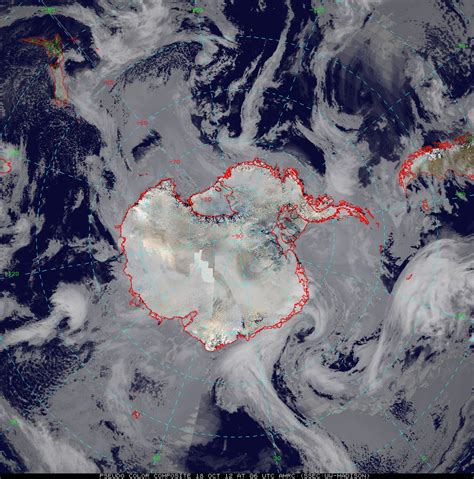 Infrared Satellite Composite Image Operation Icebridge