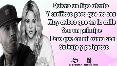 Shakira Ft Nicky Jam Perro Fiel Letra Eda Musica Con Letra