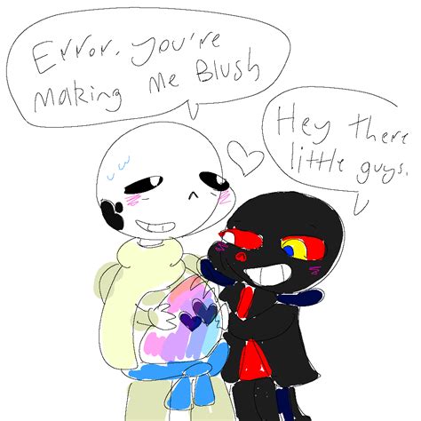 Shows cringey fan art ink: Error x Ink Mpreg by RoselinaTheSkeleton on DeviantArt